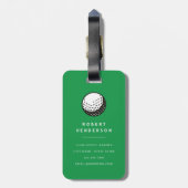Persoonlijke Golf Bagagelabel (Achterkant verticaal)