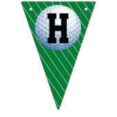 Persoonlijke Golf Ball Happy Birthday Vlaggetjes (Tweede vlag)