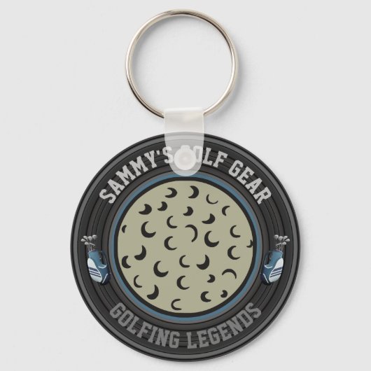 Persoonlijke Golf Ball Sleutelhanger (Voorkant)