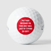 Persoonlijke Golf Balls Golfballen (Voorkant)