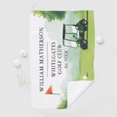 Persoonlijke Golf Buggy Clubnaam Golfhanddoek (Insitu)
