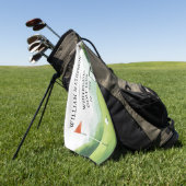Persoonlijke Golf Buggy Clubnaam Golfhanddoek (Groen)