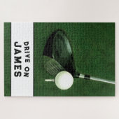 Persoonlijke golf cadeau legpuzzel (Horizontaal)