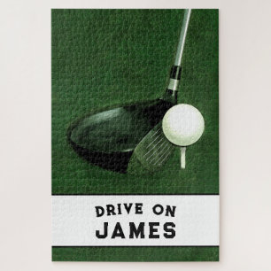 Persoonlijke golf cadeau legpuzzel