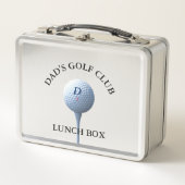 Persoonlijke Golf Club Golfing Dad Metal Lunch Box (Voorkant)