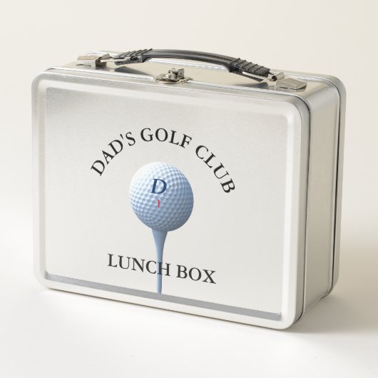 Persoonlijke Golf Club Golfing Dad Metal Lunch Box (Voorkant)