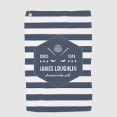 Persoonlijke Golf Club Logo Golfhanddoek (Voorkant)