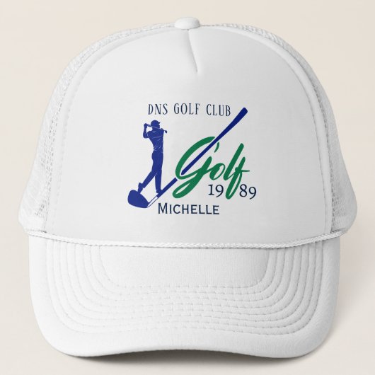 Persoonlijke Golf Club Naam Trucker Pet (Voorkant)