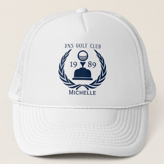 Persoonlijke Golf Club Naam Trucker Pet (Voorkant)