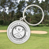 Persoonlijke Golf Club Name Vastgestelde Datum Sleutelhanger