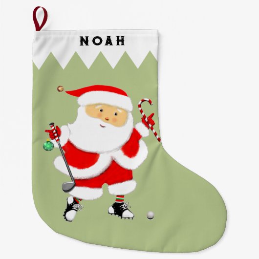 Persoonlijke Golf Grote Kerstsok (Voorkant)
