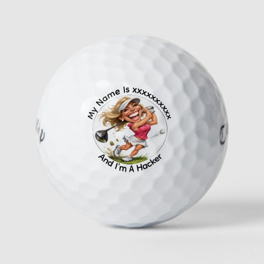Persoonlijke Golf Hacker Callaway Golfballen (Voorkant)