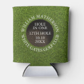 Persoonlijke Golf Hole in One Award Blikjeskoeler (Voorkant)