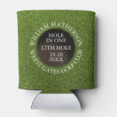 Persoonlijke Golf Hole in One Award Blikjeskoeler (Achterkant)