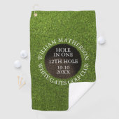 Persoonlijke Golf Hole in One Award Golfhanddoek (Insitu)