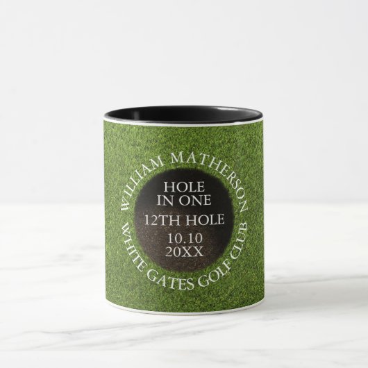 Persoonlijke Golf Hole in One Award Mok (Midden)