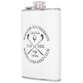 Persoonlijke Golf Hole in One Moderne Klassieker Heupfles (Links)