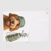 Persoonlijke Golf Hond Handdoek Aangepaste Huisdie (Horizontaal)