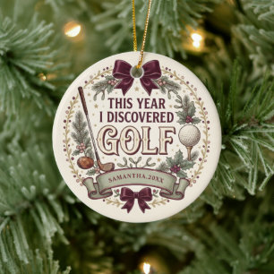 Persoonlijke Golf Kerst Ornament