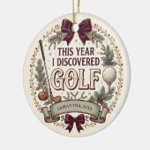 Persoonlijke Golf Kerst Ornament (Links)