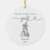 Persoonlijke Golf Kerst Ornament (Voorkant)
