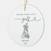 Persoonlijke Golf Kerst Ornament (Links)