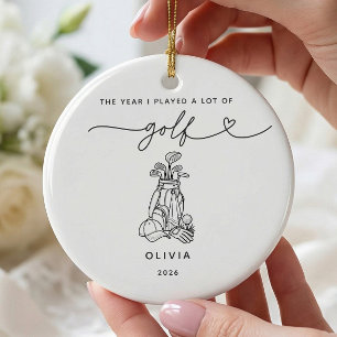 Persoonlijke Golf Kerst Ornament
