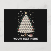 Persoonlijke Golf Kerstboom Uitrusting Familie Feestdagenkaart (Voorkant)