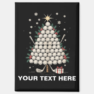 Persoonlijke Golf Kerstboom Uitrusting Familie Magneet