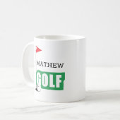 Persoonlijke Golf Koffiemok (Voorkant links)