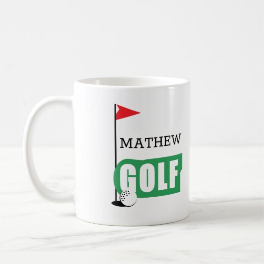 Persoonlijke Golf Koffiemok (Links)