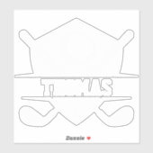 Persoonlijke Golf Liefhebber Sticker (Vel)