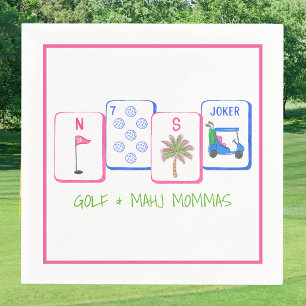 Persoonlijke Golf & Mahj Moeders / Golf & Mahjong Servet