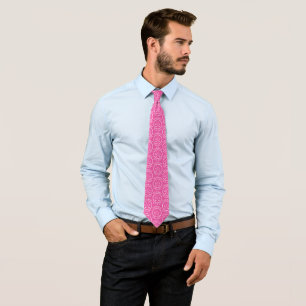 Persoonlijke Golf Monogram Naam Roze Golfbal Stropdas