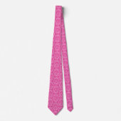 Persoonlijke Golf Monogram Naam Roze Golfbal Stropdas (Voorkant)