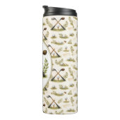 Persoonlijke Golf Papa Beste Door Par Monogram Thermosbeker (Geroteerd rechts)