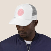 Persoonlijke golf roze trucker pet (In situ)