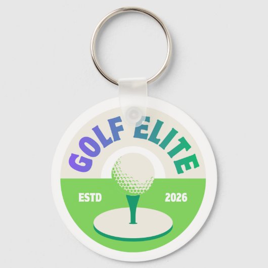 Persoonlijke Golf Sleutelhanger | Ronde Golf Cadea (Achterkant)