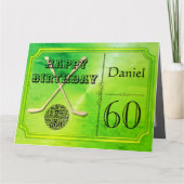 Persoonlijke Golf Thema 60e Verjaardagskaart Kaart (Voorkant)