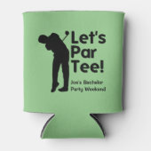 Persoonlijke Golf Thema Blikje Koeler (Voorkant)