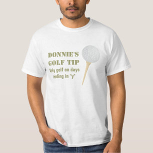 Persoonlijke Golf Tip Golfer T-Shirt