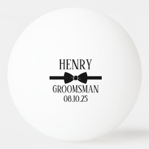 Persoonlijke golfbal: bruidsjonker cadeau, bruilof pingpongbal
