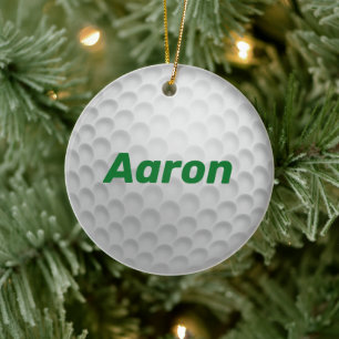 Persoonlijke golfbal Kerst ornament cadeau