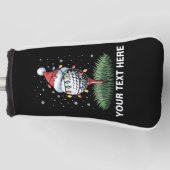 Persoonlijke Golfbal Kerstboom Kerstman Hoed  Golfheadcover (Voorkant)