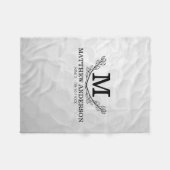 Persoonlijke Golfbal Patroon Naam Monogram Leeftij Fleece Deken (Voorkant (Horizontaal))