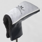 Persoonlijke Golfbal Patroon Naam Monogram Leeftij Golfheadcover (3/4 voorkant)
