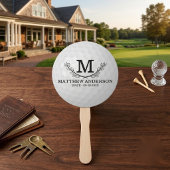 Persoonlijke Golfbal Patroon Naam Monogram Leeftij Handwaaier