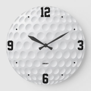 Persoonlijke Golfbal Sportfan Huisdecoratie Grote Klok
