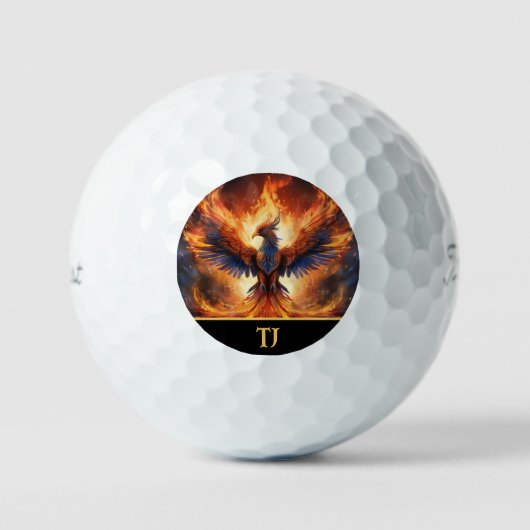 Persoonlijke golfballen met een gewaagde vlammende (Voorkant)