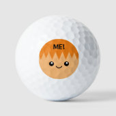 Persoonlijke golfballen met een grappig cartoon ge (Voorkant)